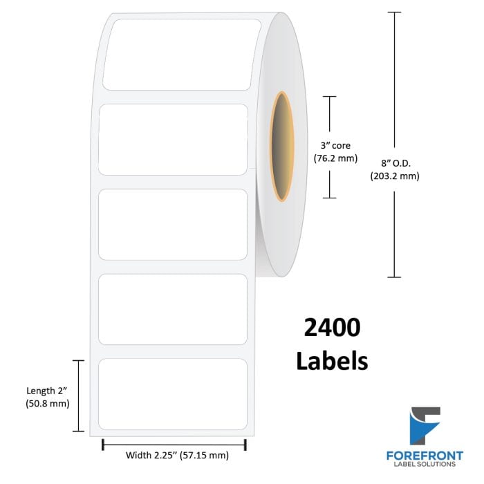 2.25" x 2" NP Chemical Label - 2400 Labels