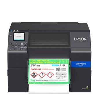 Epson CW-C6500P ColorWorks 8" Label Printer with Peel-and-Present