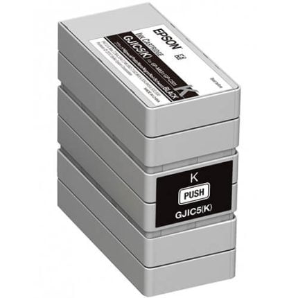 Epson GP-C831 ColorWorks Black Ink Cartridge, GJIC5(K)