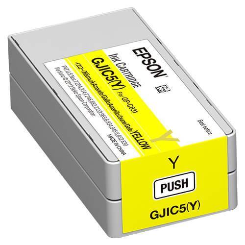 Epson GP-C831 ColorWorks Yellow Ink Cartridge, GJIC5(Y)